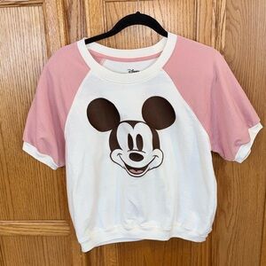 Disney Mickey Mouse Cropped Sweatshirt – Women’s M (8–10)